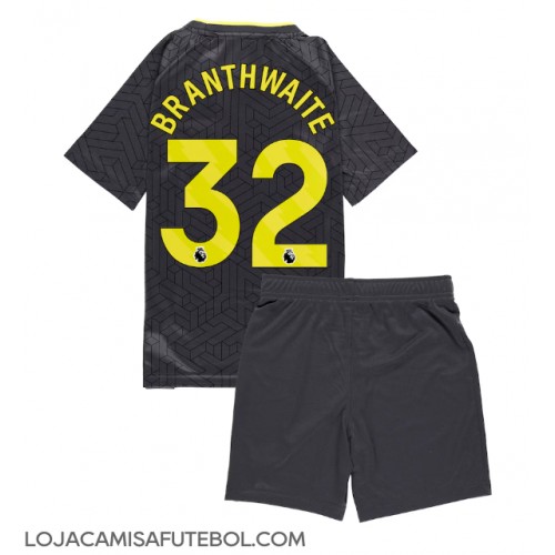 Camisa de Futebol Everton Jarrad Branthwaite #32 Equipamento Secundário Infantil 2024-25 Manga Curta (+ Calças curtas)